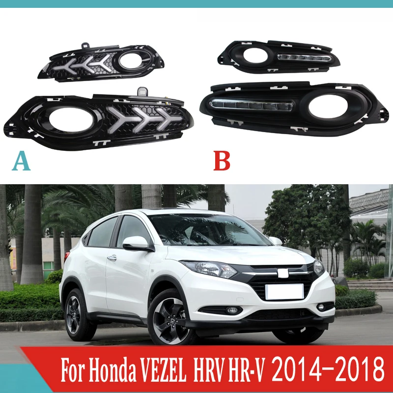 Для Honda VEZEL вариабельности сердечного ритма HR V 2014 2018 светодиодный дневного
