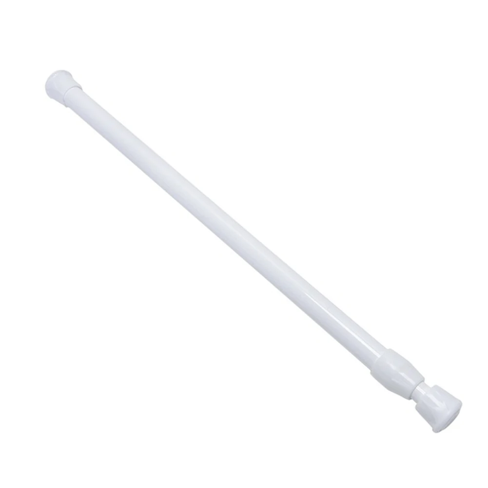 Bathroom Hanging Adjustable 55-90cm Round Spring Net Shower Curtain Rod Voile Extendable Tension Telescopic Pole Loaded Hanger | Дом и сад