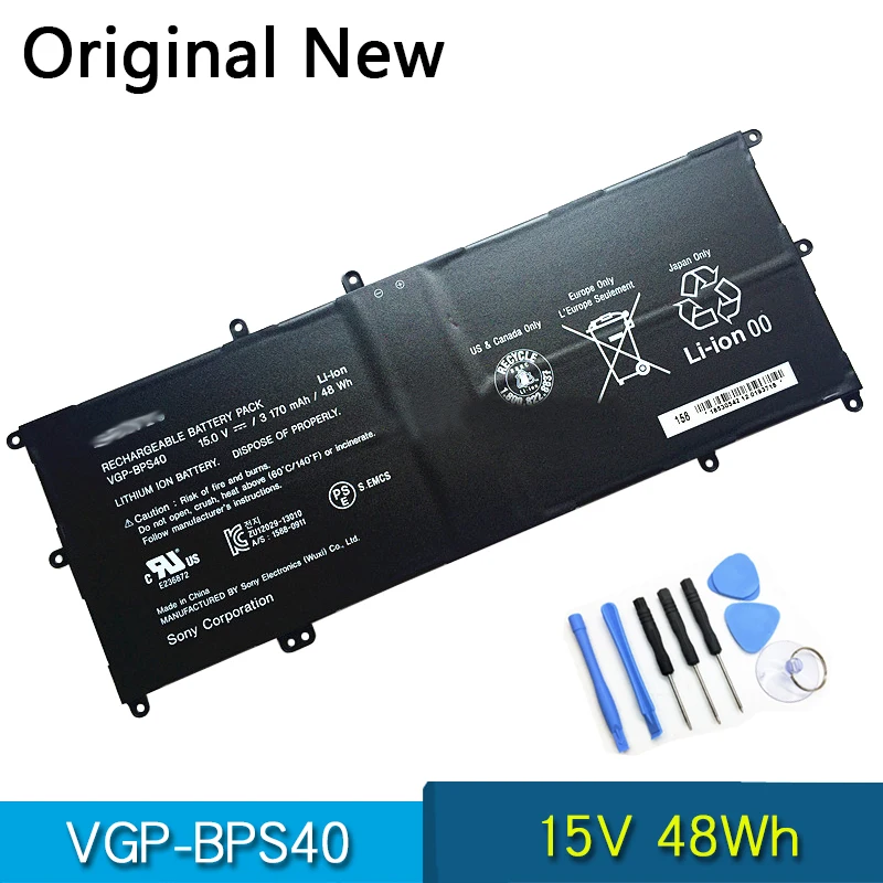 Original VGP-BPS40 BPS40 Laptop Battery For SONY VAIO Flip SVF 15A SVF15N 14N SVF15N17CXB 8PXB SVF15NB1GL SVF15NA1GL SVF14N11CXB |