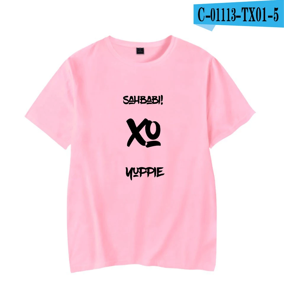 Pink Черная футболка для мужчин/женщин Sahbabii летняя модная футболка с короткими рукавами Sahbabii Роскошные футболки для отдыха Свободный Топ Новые Модные Топы - Цвет: Pink