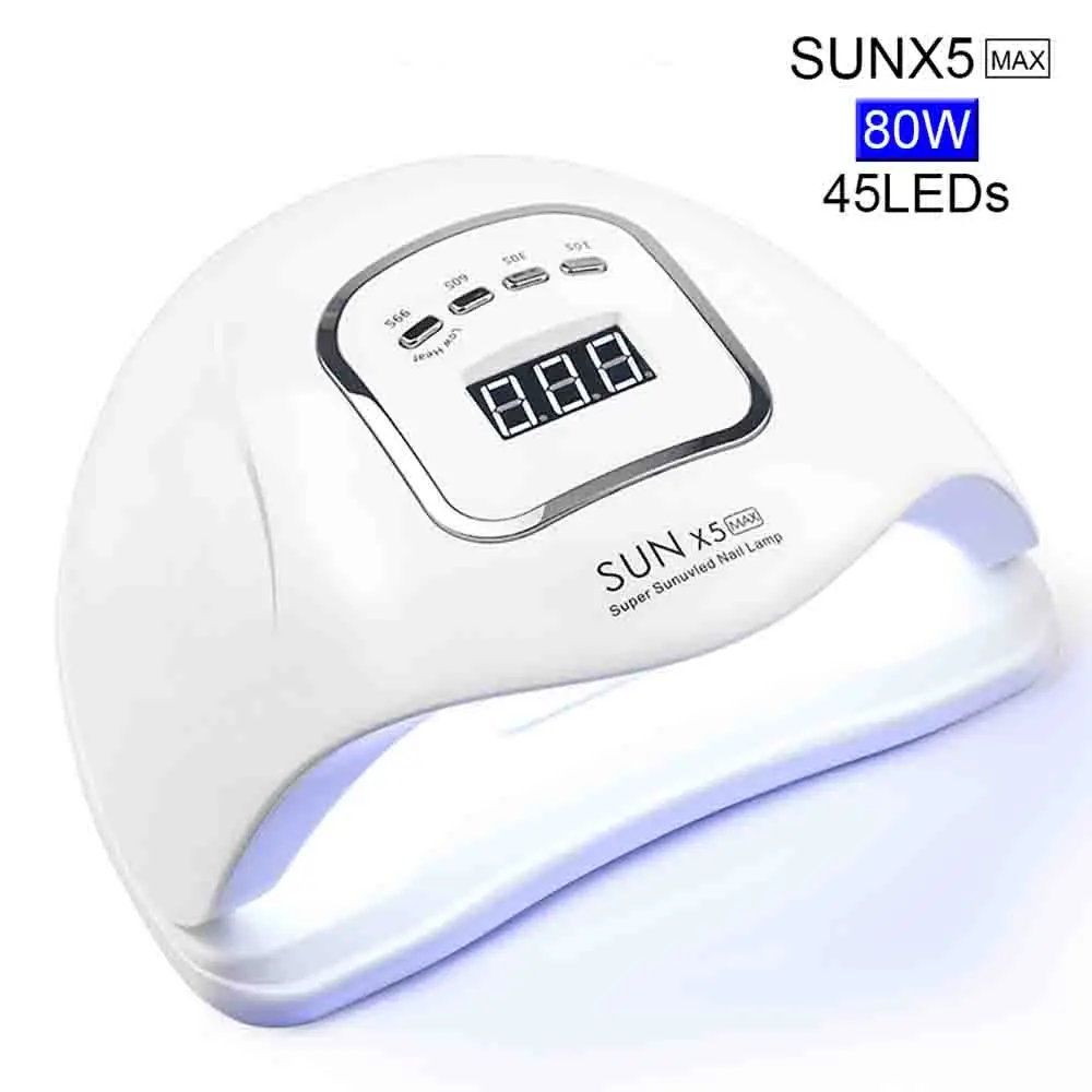 SUNX5 Max 2 в 1 120/80/54 светодиодный Сушилка для ногтей с сборщик Сора с 2 вентилятор пылесос для маникюра с автоматическим высушивает любой гель - Цвет: SUNX5 Max