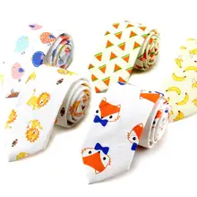 Милые галстуки с рисунками из мультфильмов для девочек 6 см, Женский Галстук, хлопчатобумажный галстук, мужские Модные галстуки, галстук ручной работы, высокое качество