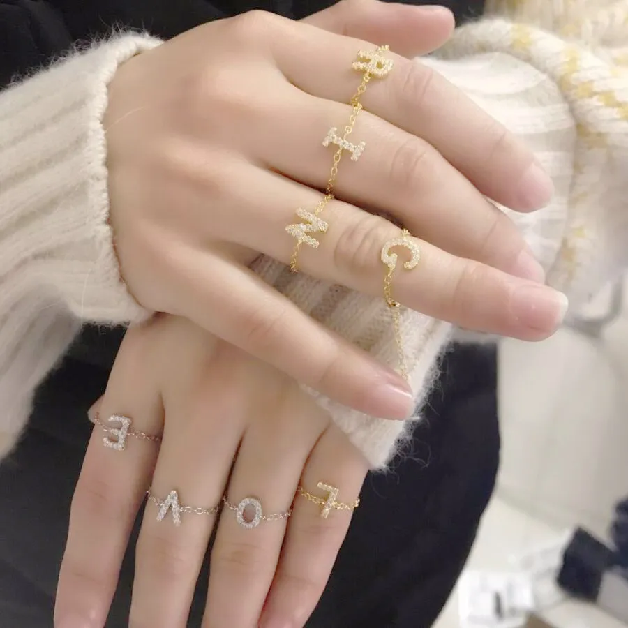 Новинка 2021 кольца с алфавитом &quotсделай сам&quot кольцо оригинальным именем