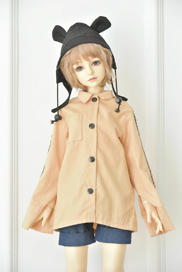 T02-X548-9 Blyth Кукла Одежда 1/3 1/4 bjd 1/6 куклы аксессуары хлопок Письмо Длинный Рукав Рубашка длинные джинсовые шорты