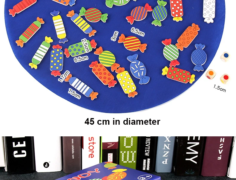 Конфеты форма и цвет памяти соответствия игра раннее образование Деревянный Детский сад Дети родитель-ребенок Настольная игра Монтессори игрушки