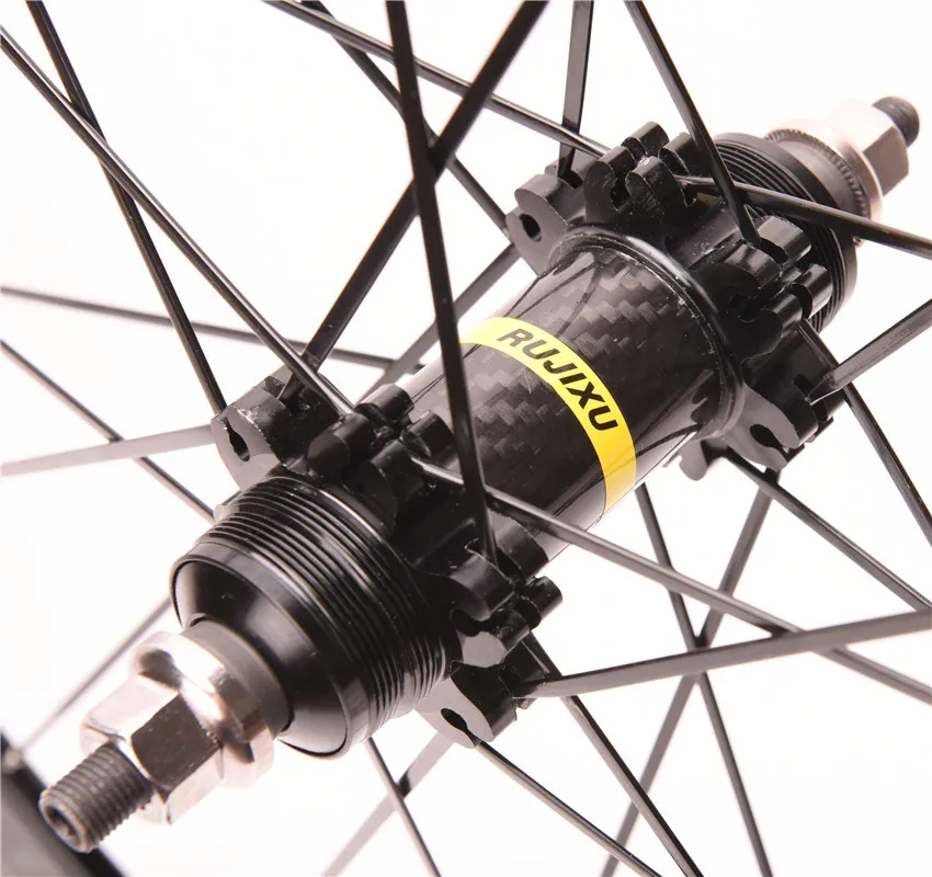 BMX Road Bike Bicycle wheelset 700C 40mm fixed gear wheel track bicycle Carbon Hub Aluminum alloy rim wheelset