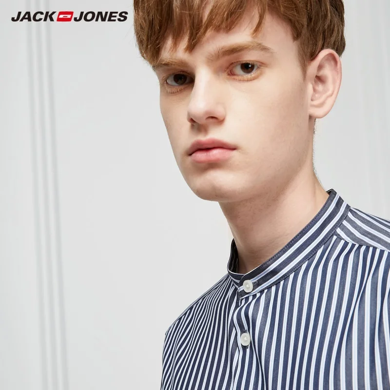 Kopen Jackjones Mannen Smart Casual Streep Patroon Lange Mouwen 219105533