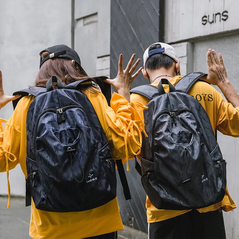 

2019 New Style Trend Couples Backpack Korean-style Fashion Outdoor Backpack Simple Cool School Bag