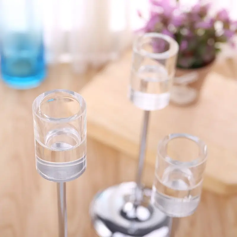 Стеклянный подсвечник металлический подсвечник свадебный стол центральный домашний M6CE