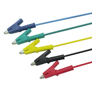 

5pcs Double-ended Crocodile Clips Cable Alligator Clips Wire Testing Wire