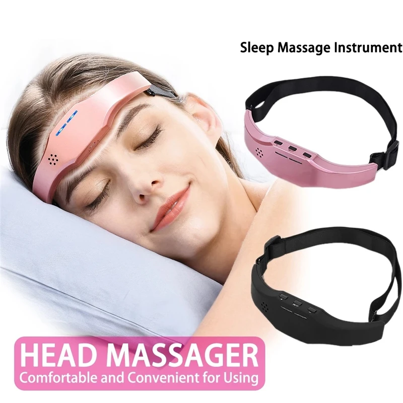 Electric Head Massager Sleep Monitor Migraine Relief Insomnia Therapy Release Stress Device Sleeping | Красота и здоровье