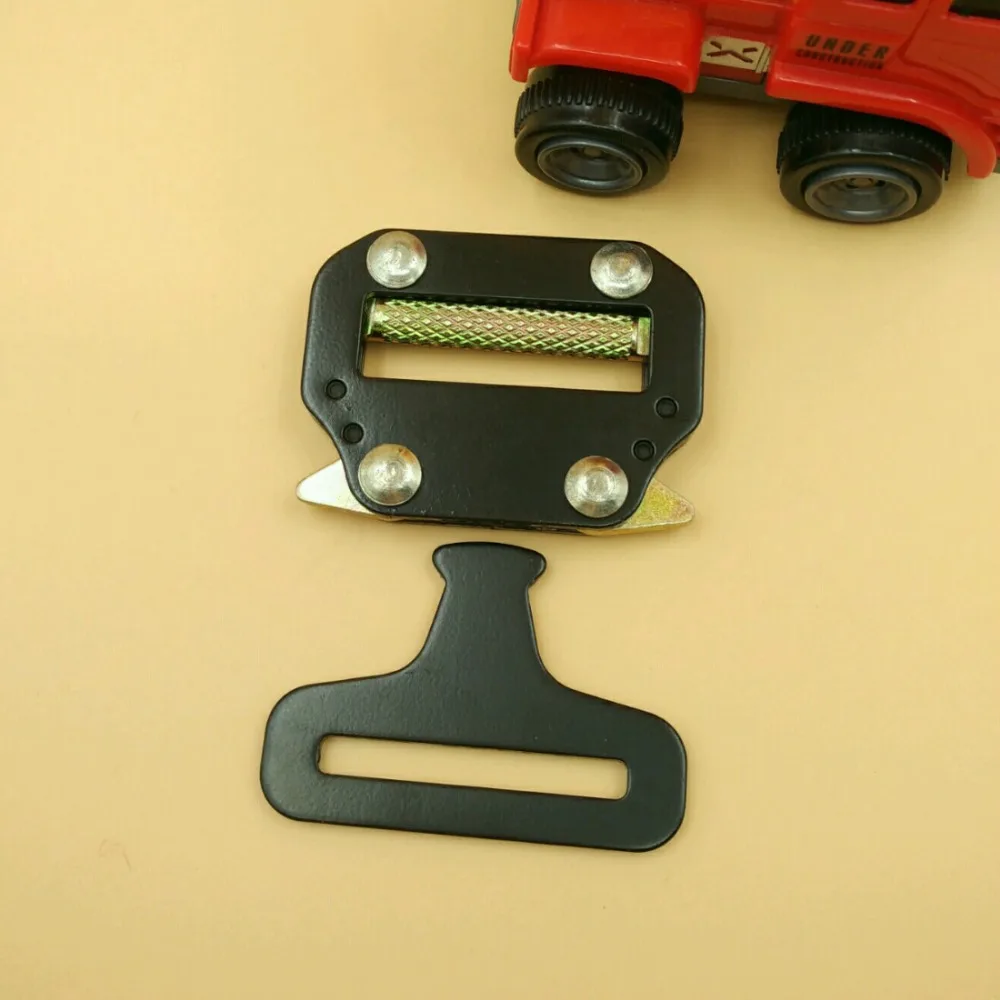 High Quality 2Pcs Side Release Safety Military Metal Buckle For 45mm Webbing DIY Outdoor Sport Tactical Belts Strap Accessories