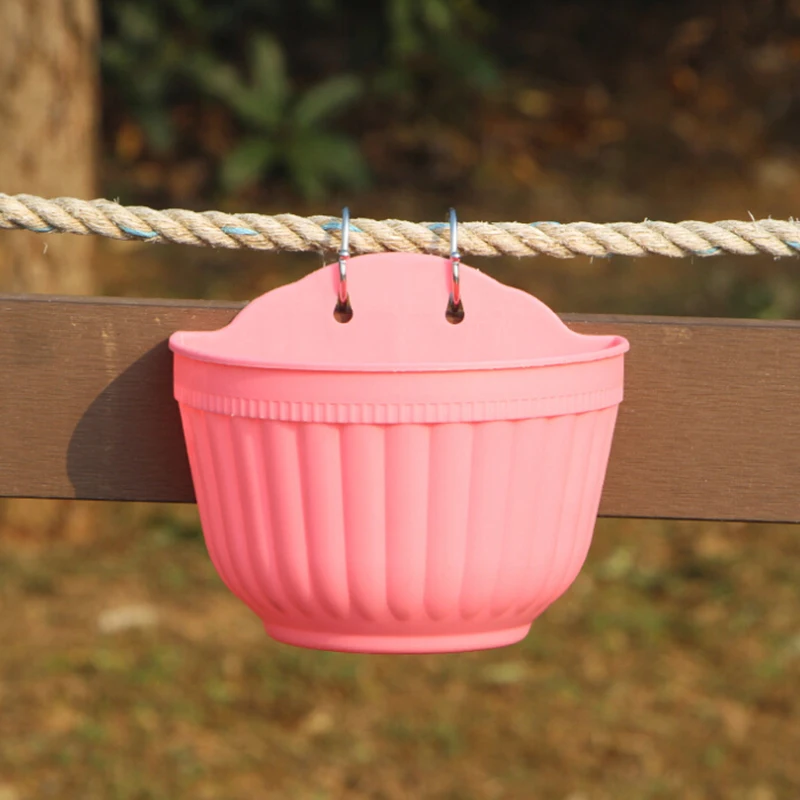 Wall Hanging Flowers Pot Garden Fence Window Balcony Basket Plant Home Use New