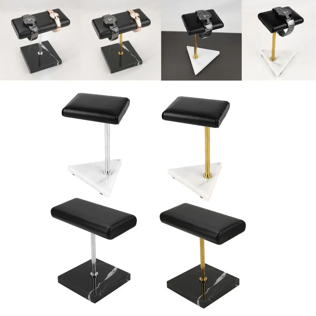 Marble Base Watch Organizer Watch Shop Product Display Stand Jewelry Bracelet Holder Black Gift
