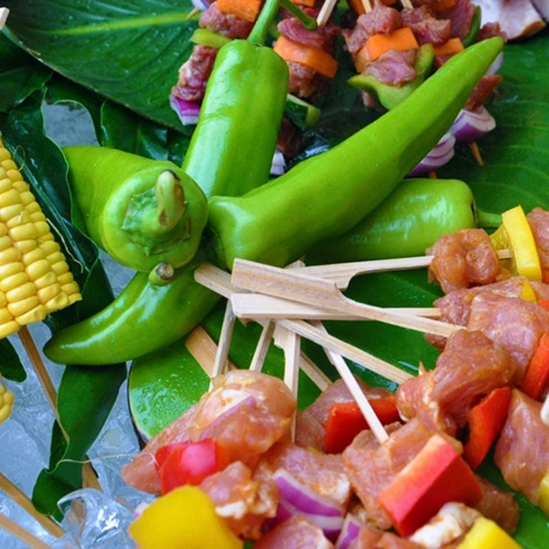 300 10 дюймовая шпилька для бамбука любого жаркого Экстра длинные плоские