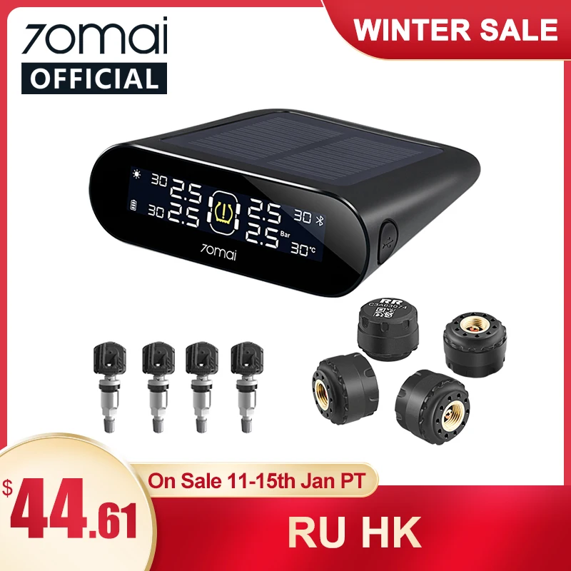 70mai tpms система контроля давления в шинах английское приложение Солнечная энергия