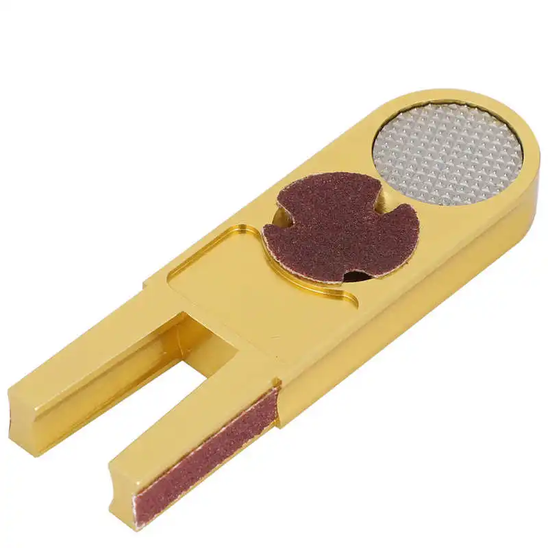 Pool Tip Trimmer U-Shape Billiards Pool Tip Trimmers Repairer Tool Muti-Functional Club Alloy Sharpener Snooker Club