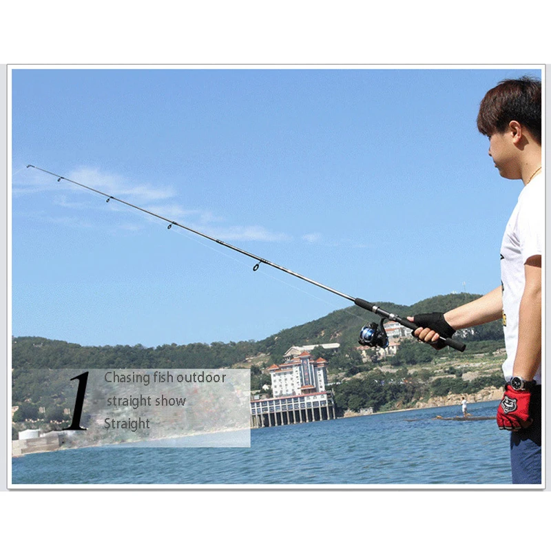 Lightweight carbon spinning fishing rod0