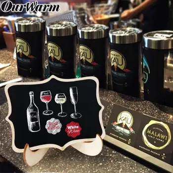 

OurWarm 20pcs Upgraded Mini Chalkboard Signs 10x7.5cm Wedding Signs Wedding Table Number Kitchen Food Label Easy to Write
