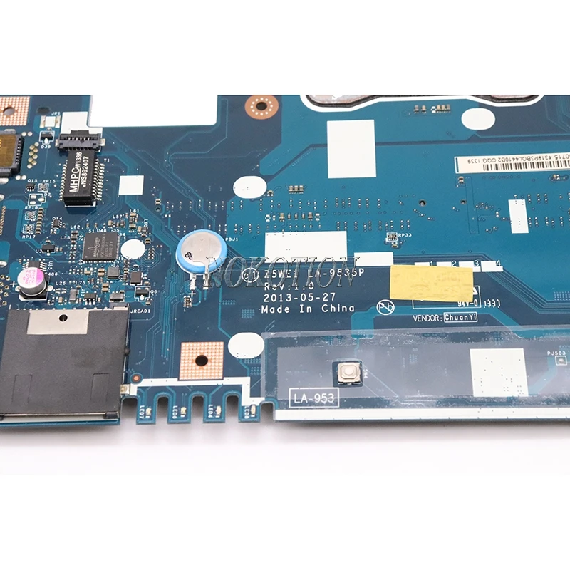 Nokotion Z5WE1 LA-9535P для acer aspire E1-570 E1-570G NBMES11007 NB. MES11.007 Материнская плата ноутбука GT740M SR0XG I7-3537U