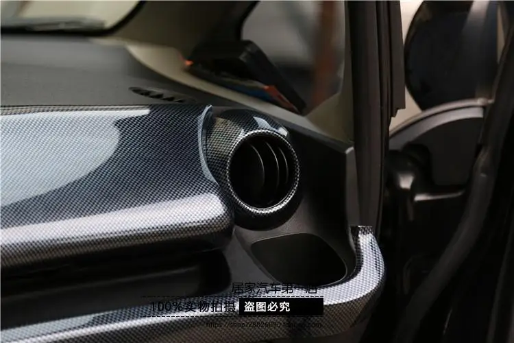 Для 2008-2013 Honda 2Gen Fit карбоновая рамка Радио Аудио Панель тире крепление отделка комплект для переоборудования Фасции Лицевой рамки