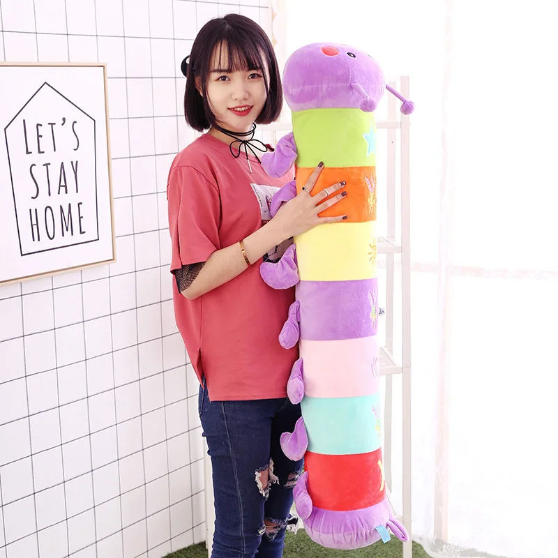 

Colorful Caterpillar Doll Plush Toys Millipedes Large Size Pillow Girl'S Children Gift Customization