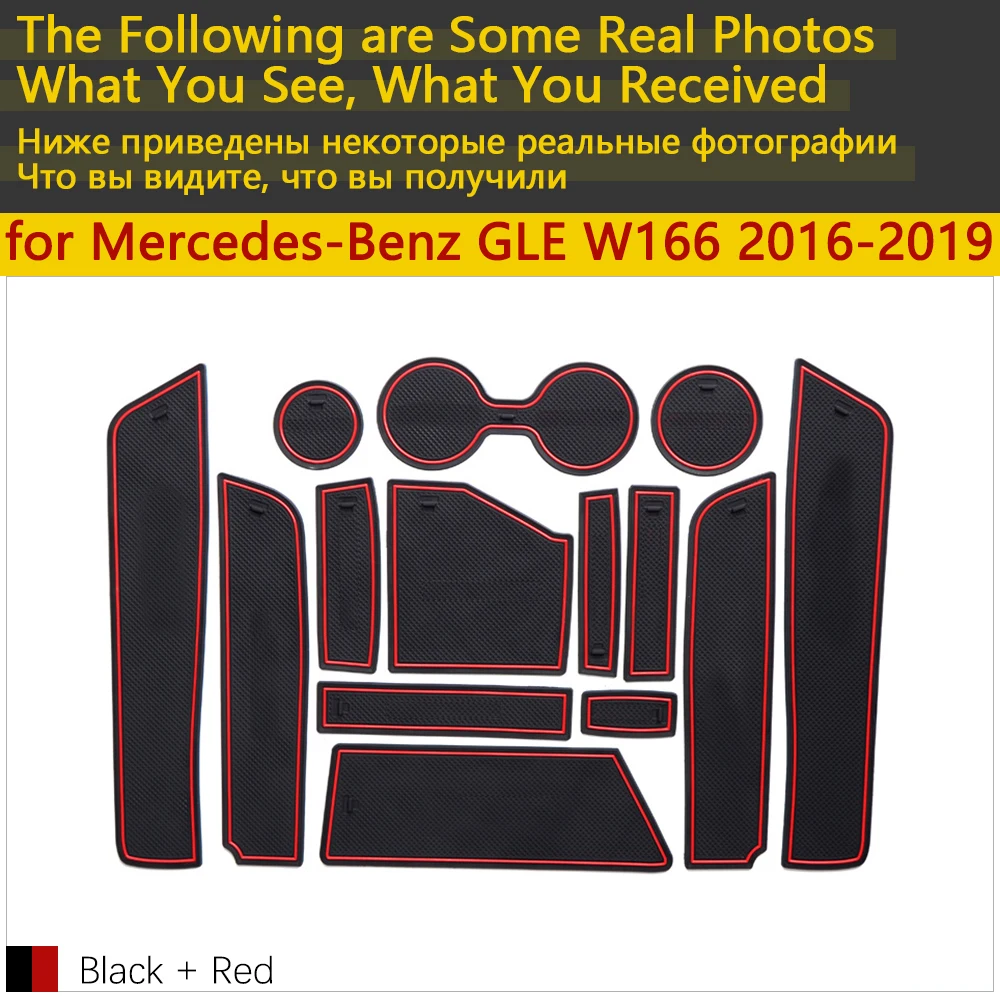Противоскользящие резиновые чашки подушки двери паз коврик для Mercedes Benz GLE W166 C292 класс 250d 350d 400 550 63 AMG купе аксессуары