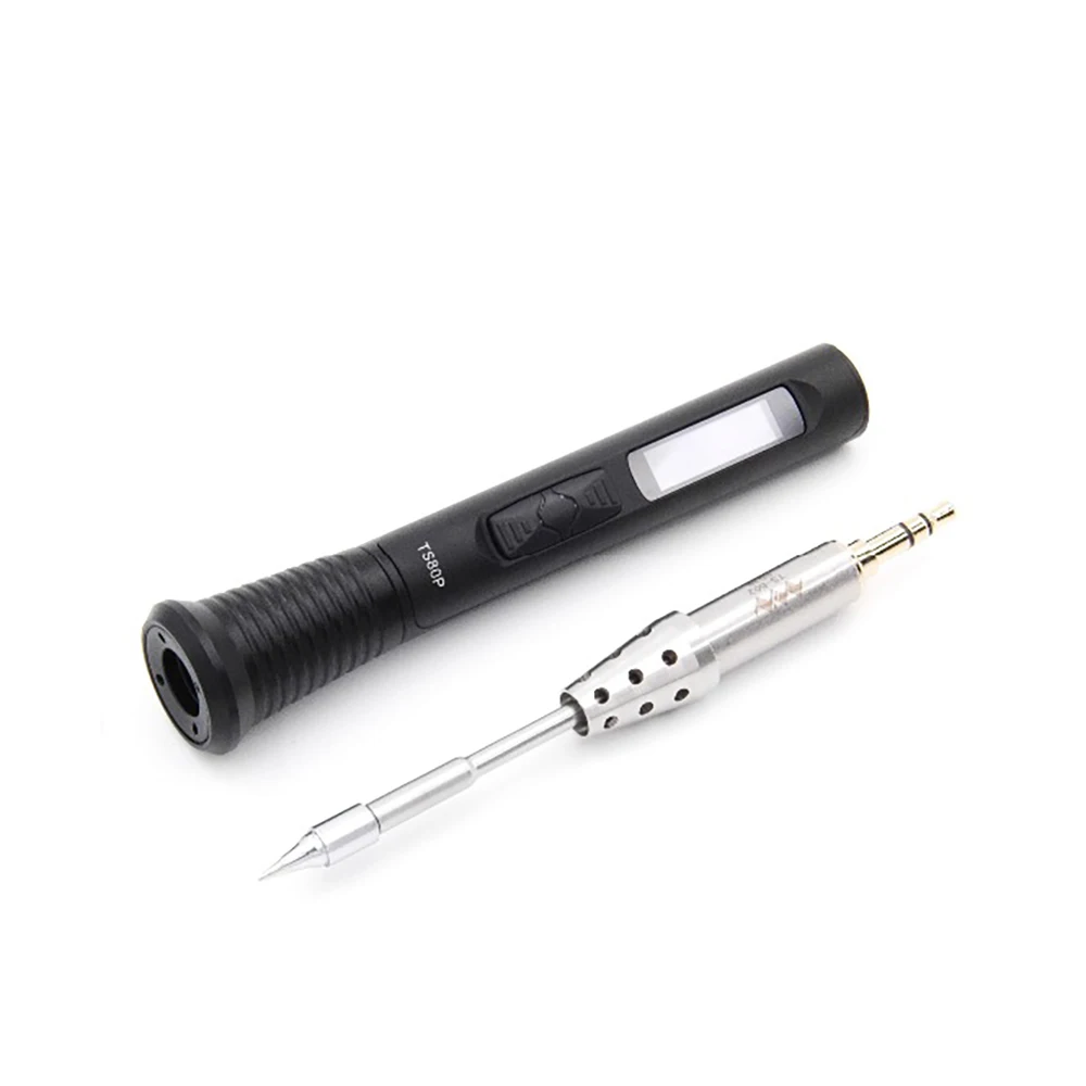 US $79.59 TS80P main Electric Soldering Iron Adjustable Temperature Portable Digital Solder Station OLED Display USB Type C PD20 QC30