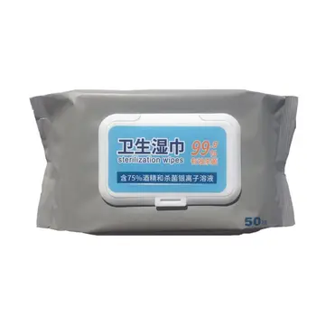 

50pcs/pack 75% Alcohol Disinfectant Wipes with flip, All-Purpose Cleaning