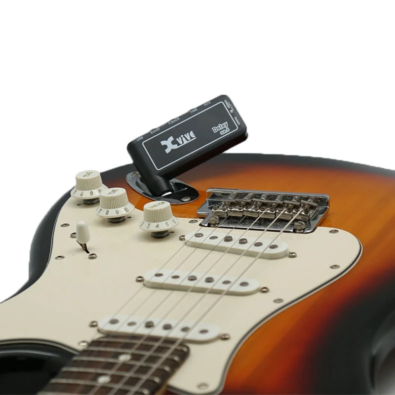Mini Rechargeable Electric Guitar Plug Headphone Amp Amplifier Digital Delay Effect Guitar Accessory