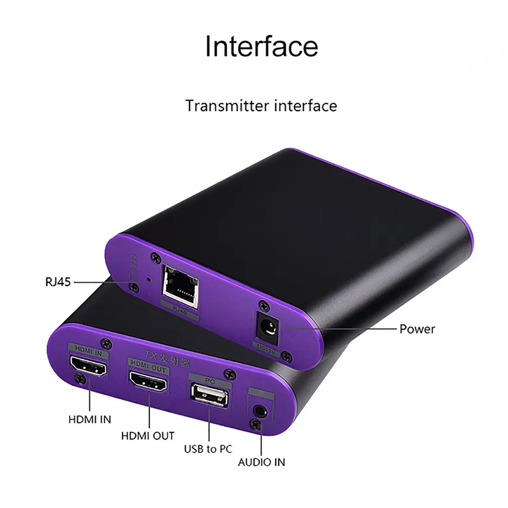 CAT872KVM HDMI передатчик и приемник Удлинитель Ethernet cat5e/6 plus/7 для глубокий цвет 3D EDID Dobly DTS