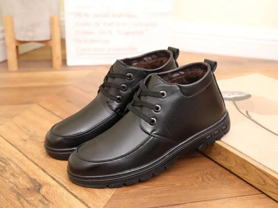 Новинка года; зимние ботинки в винтажном стиле; Stijl Laarzen Mannen safty Schoenen Mode; теплые ботинки; botas Hombre bots Mannen