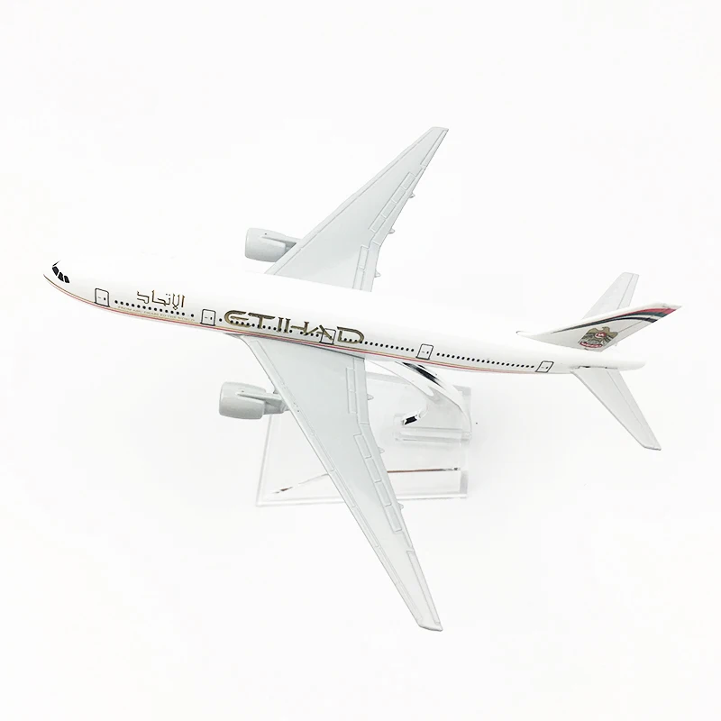 1/400 Масштаб Модель металлического самолета ETIHAD авиалиний Boeing 777 B777 16 см сплав самолет литой под давлением воздушная игрушка в виде самолета подарок для детей