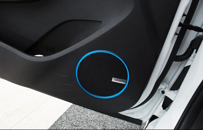 Для Chery ARRIZO5 ARRIZO 5 Автомобильная дверь аудио кольцевой динамик из нержавеющей стали Декоративная рамка двери аудио декоративные блестки