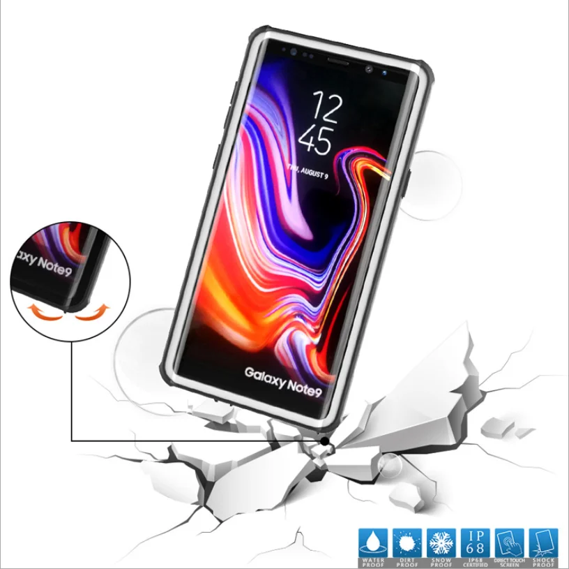 Водонепроницаемый защитный чехол для телефона samsung galaxy A50 A70 A40 A20 Note 8 9 10 S8 S9 S10 plus чехол для телефона r