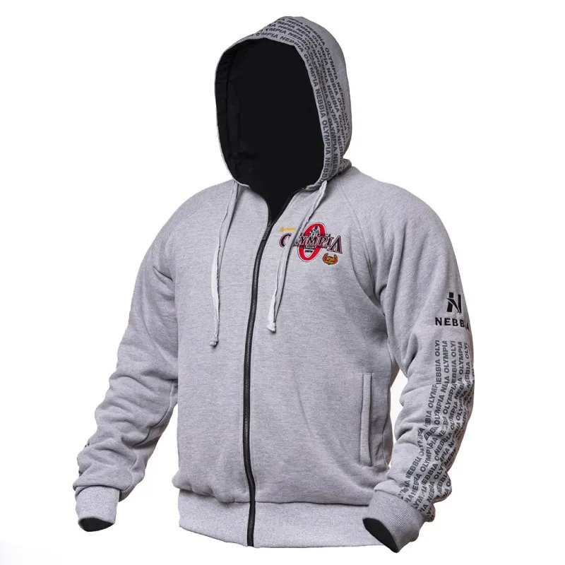 

2019 New OLYMPIA Men Gyms Hoodies Gyms Fitness Bodybuilding Sweatshirt Pullover Sportswear Male Workout Hooded Jacket Clothing