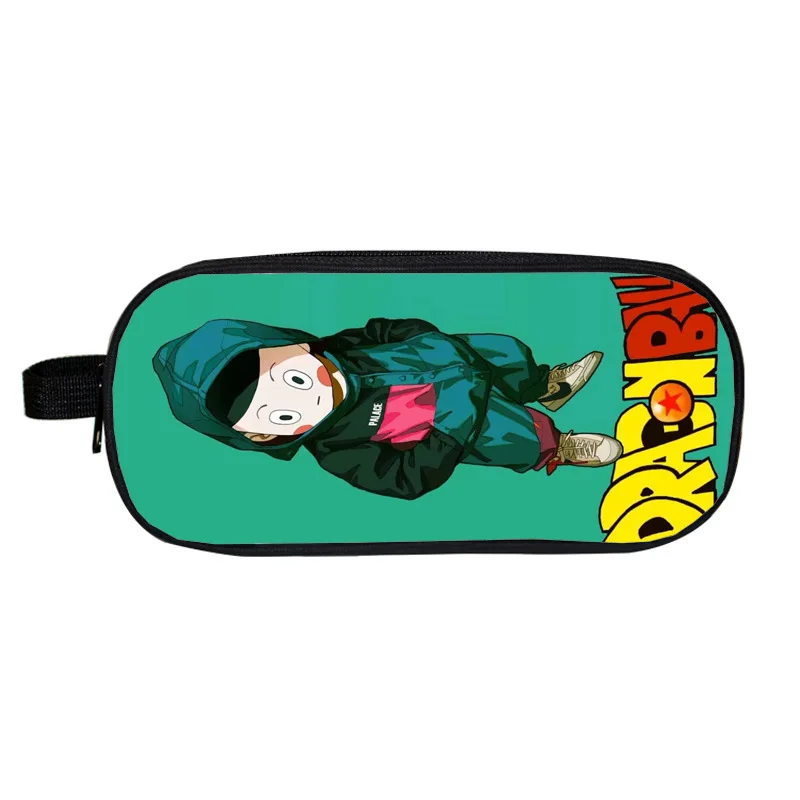 Футляр для карандашей с драконовыми шариками, макияж, аниме, Mochila, 3D, двойная молния, косметичка, детские школьные принадлежности косметички - Цвет: 2