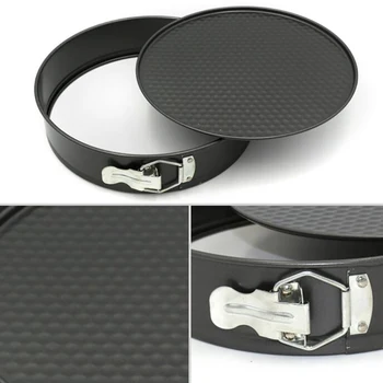 

3Pcs/Set 4/7/9 inch Round Carbon Steel Non Stick Spring Form Cake Baking Tray Cheesecake Pan Mold Bakeware Kitchen Tools