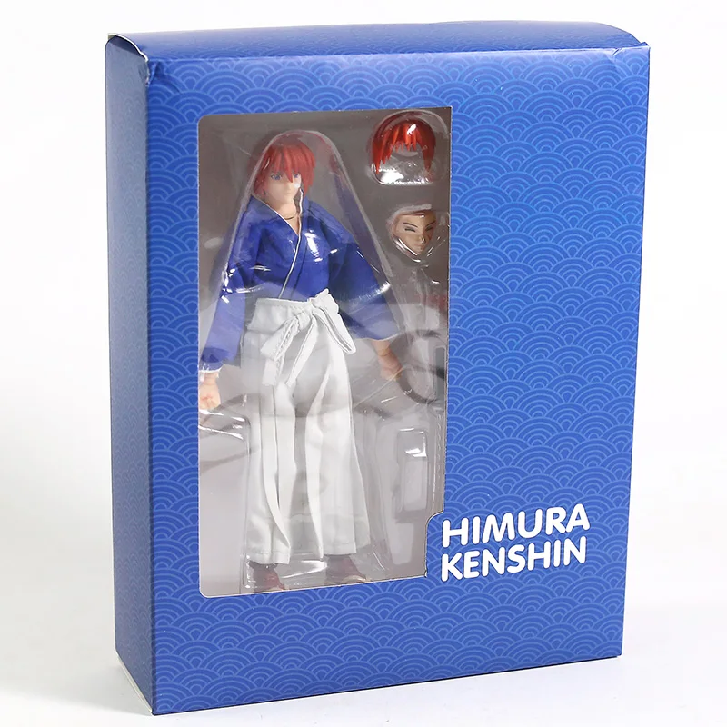 Rurouni Kenshin Himura Kenshin ПВХ фигурка Коллекционная модель игрушки(настоящая одежда