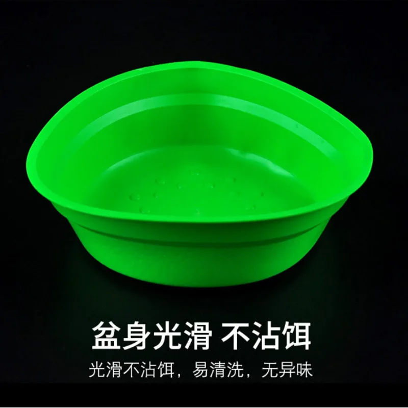 

Fishing Non-stick Bait Material Mix Bait Tray Soft Silcone Thick Open Bait Fish Bait Tray And Bait Tray Angling Accessories Fish