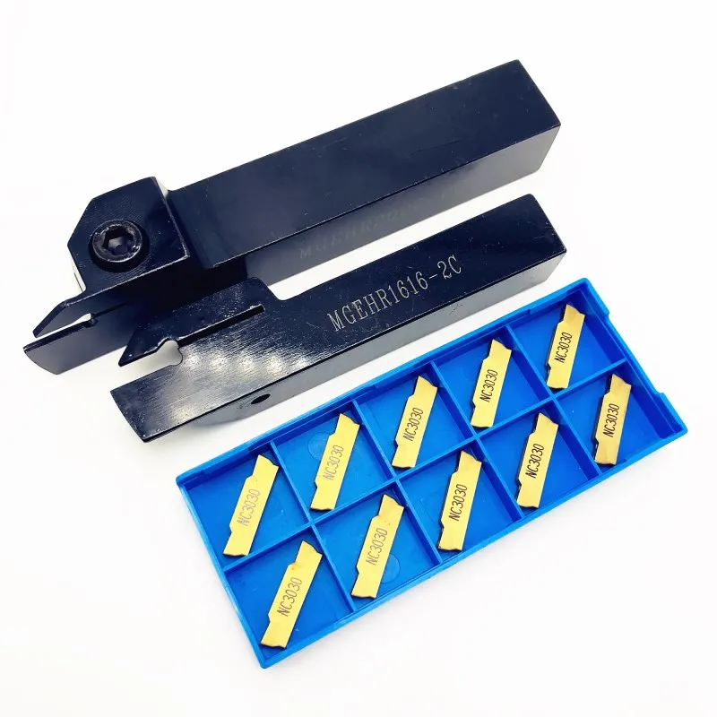 

MGEHR1010-1.5 MGEHR1010-2 MGEHR1212-1.5 MGEHR1212-2 tool holder + grooving blade MGMN150 MGMN200 MGMN300 metal turning tool