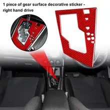 

Sturdy Universal Gear Shift Panel Trim Sticker Red Frame Trim Cover Dust-proof