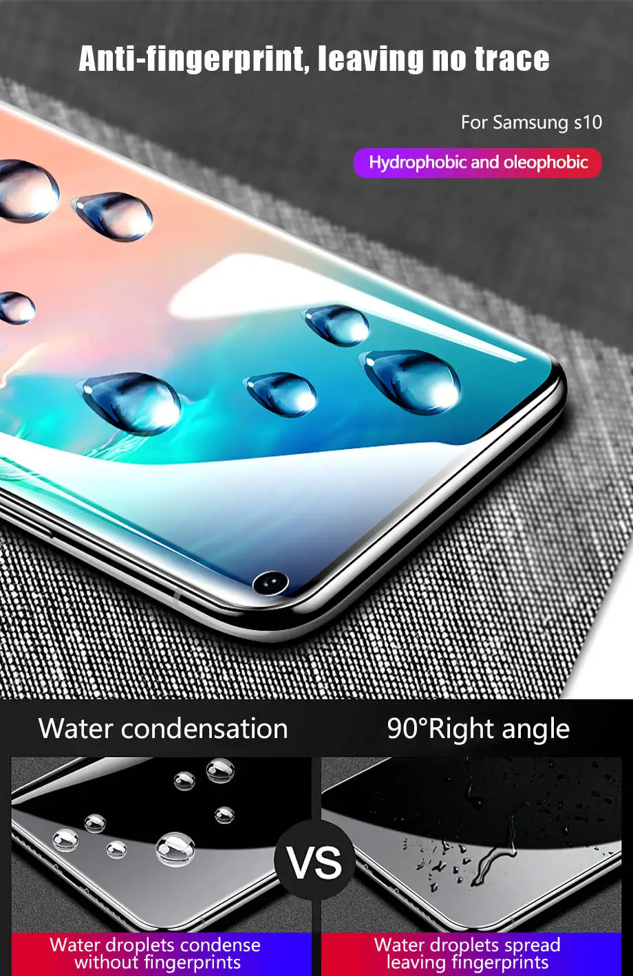 2 шт Гидрогелевая защитная пленка на весь экран для samsung Galaxy S10 S8 S9 Plus S10E для Note 8 9 10 Pro S7 Edge защитная пленка не стекло