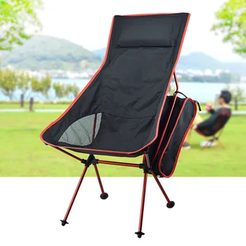 

Outdoor Folding chair Camping Lightweight Portable Fishing BBQ Anti-friction