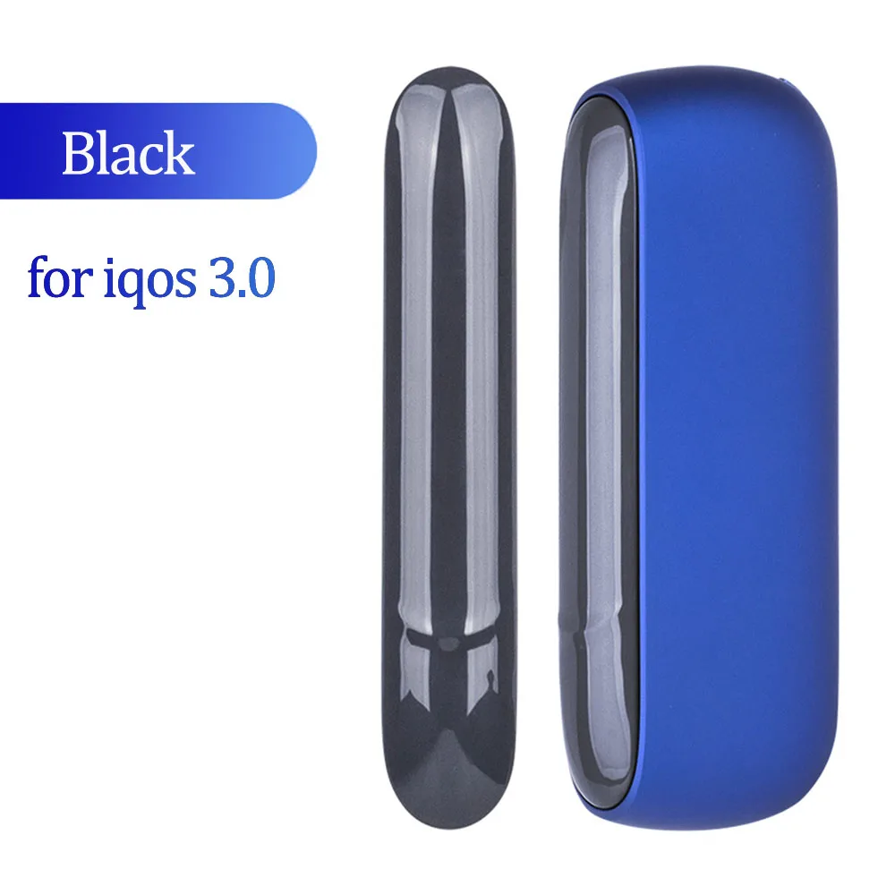 JINXINGCHENG модный портативный 12 цветов для iqos3 Защитная боковая крышка для iqos 3,0 держатель Крышка Аксессуары - Цвет: Черный
