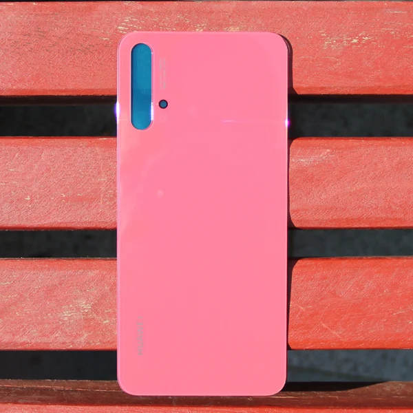 Orange Чехол для huawei со стеклянной батареей, задняя крышка для huawei nova5 nova5 Pro, задняя крышка для телефона - Цвет: Orange
