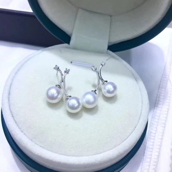 

New Arrival 925 Sterling Silver Earrings Finding Stud Earrings Settings Mounting Parts Mounts for Pearl Jade Corals Stones Beads