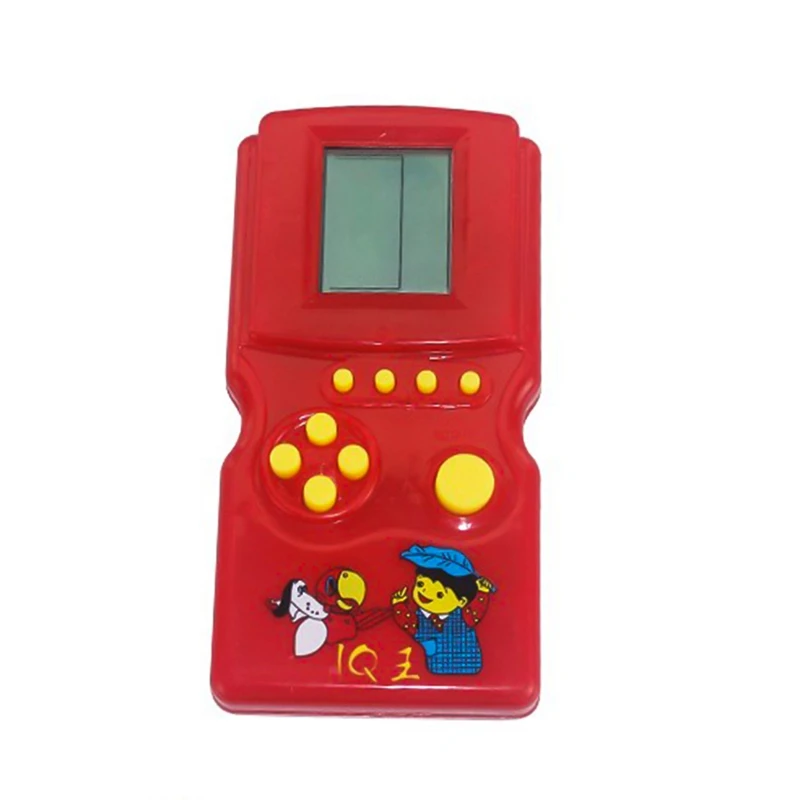 Классическая портативная игровая машина кирпичная игра детская игровая машина с воспроизведением музыки без батареи-Случайные цвета