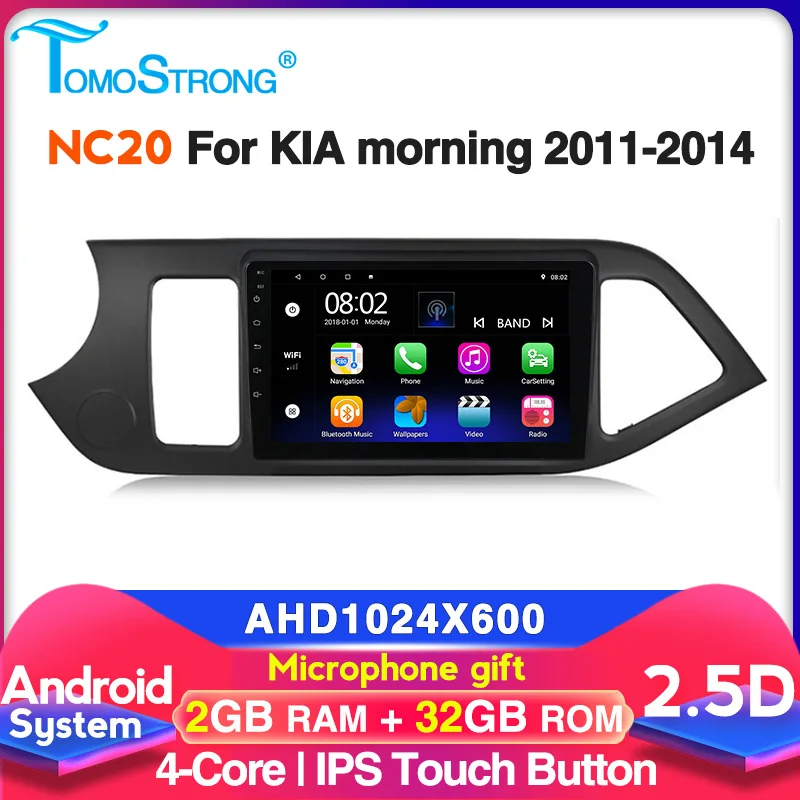 2.5D + IPS автомобильный мультимедийный плеер для KIA PICANTO Morning 2011 2012 2013 2014 WIFI GPS 4