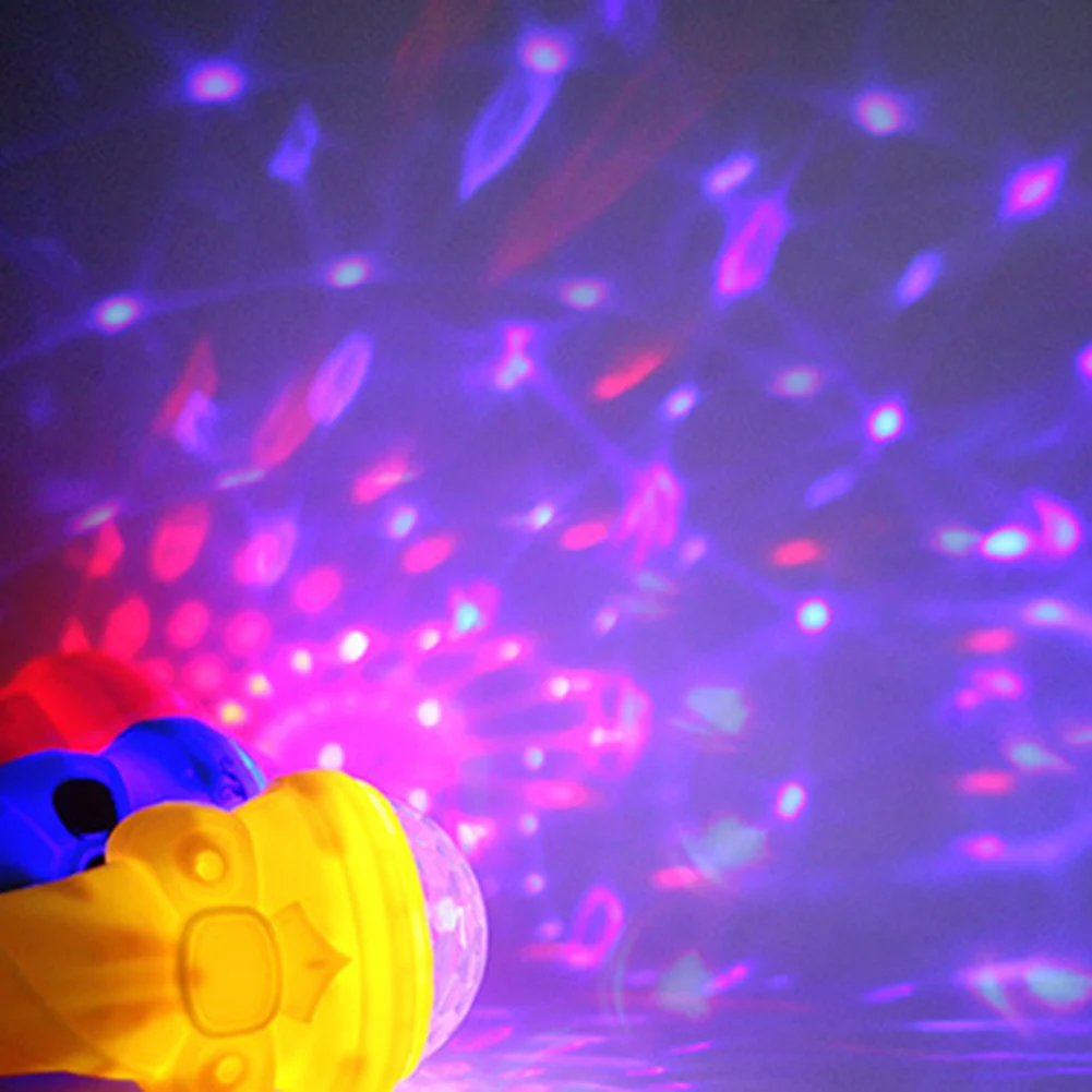 Микрофон в форме светодиодный светящийся проекционный светящийся светильник детские игрушки вечерние реквизит караоке светильник певица интерактивная игрушка для детей подарок